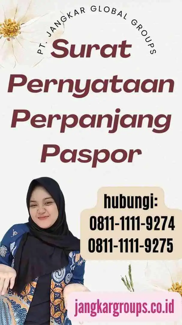 Surat Pernyataan Perpanjang Paspor