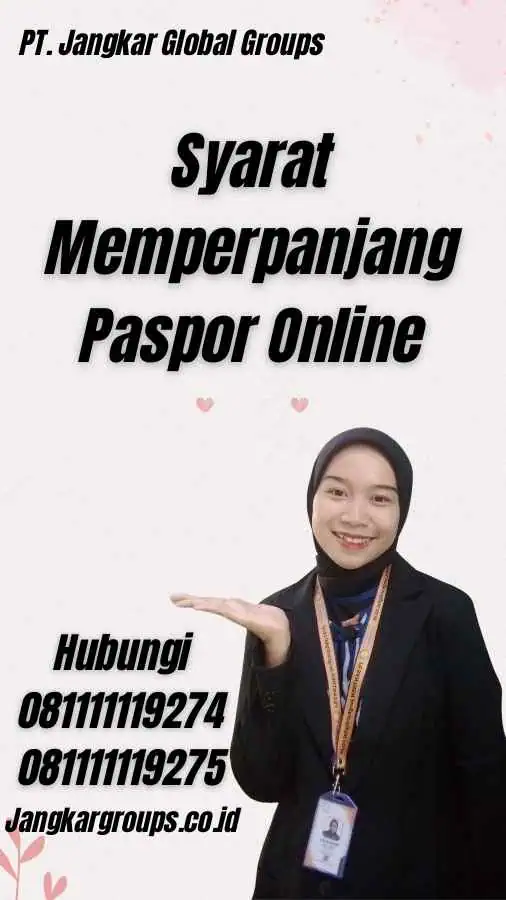 Syarat Memperpanjang Paspor Online