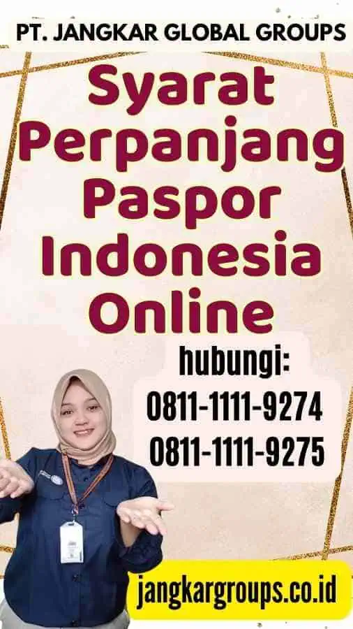 Syarat Perpanjang Paspor Indonesia Online