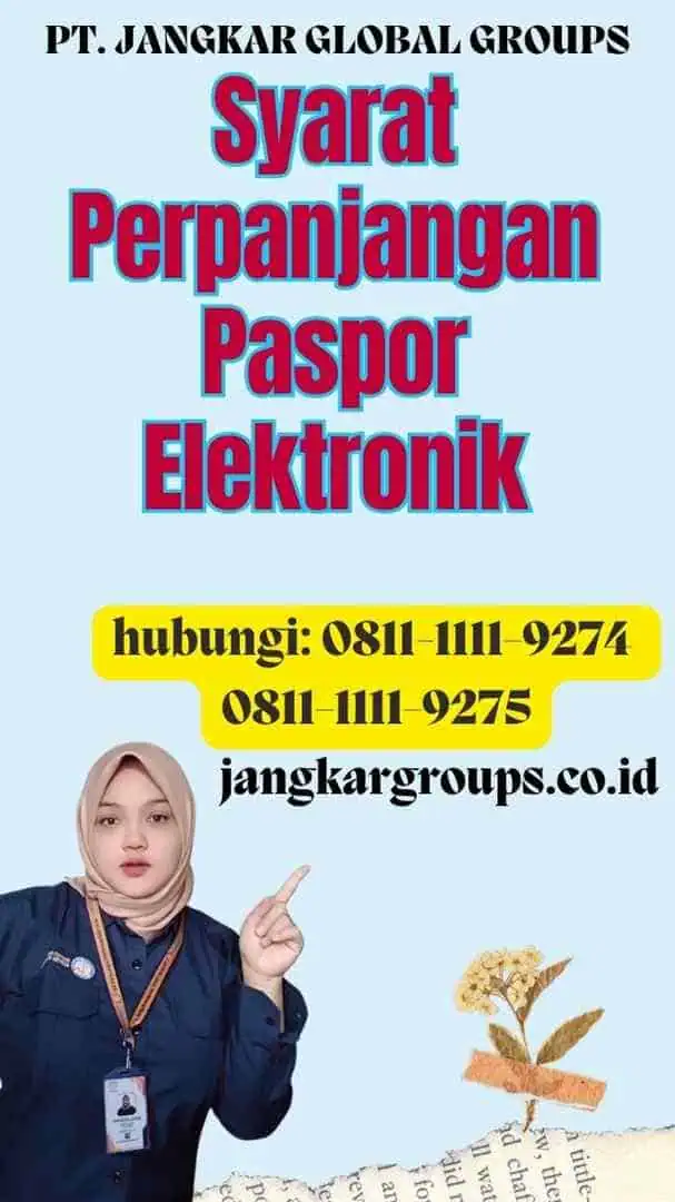 Syarat Perpanjangan Paspor Elektronik