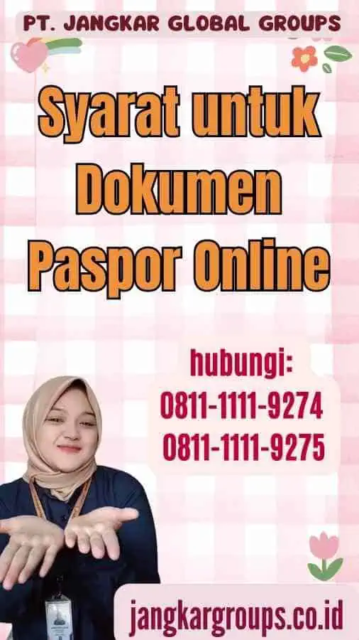 Syarat untuk Dokumen Paspor Online