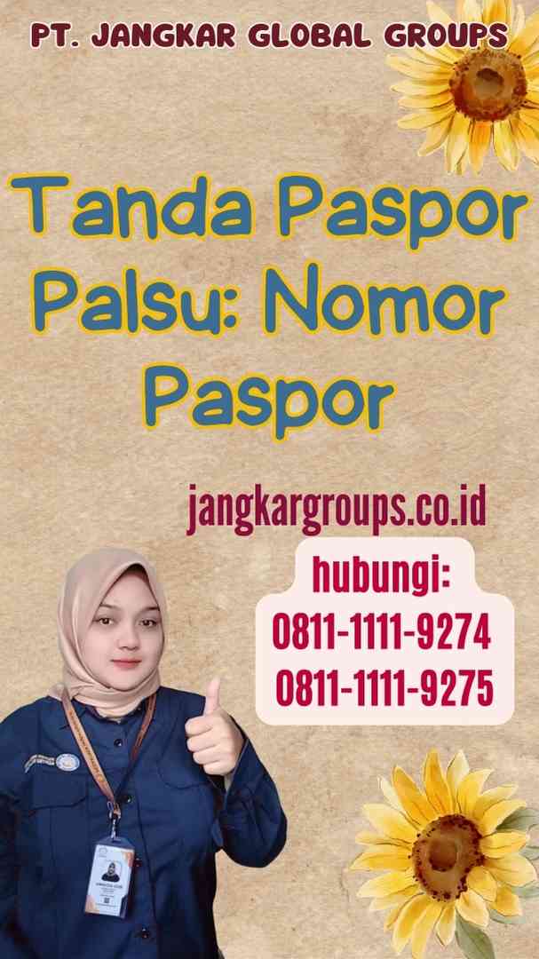 Tanda Paspor Palsu Nomor Paspor