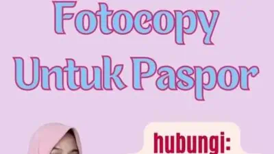 Ukuran Fotocopy Untuk Paspor