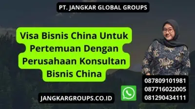 Visa Bisnis China Untuk Pertemuan Dengan Perusahaan Konsultan Bisnis China