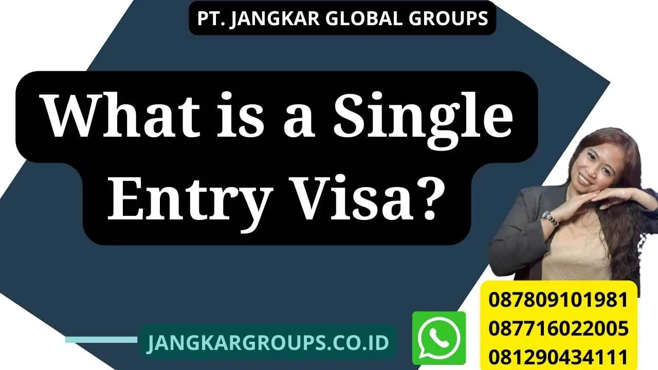 What is a Single Entry Visa?