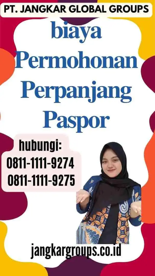 biaya Permohonan Perpanjang Paspor