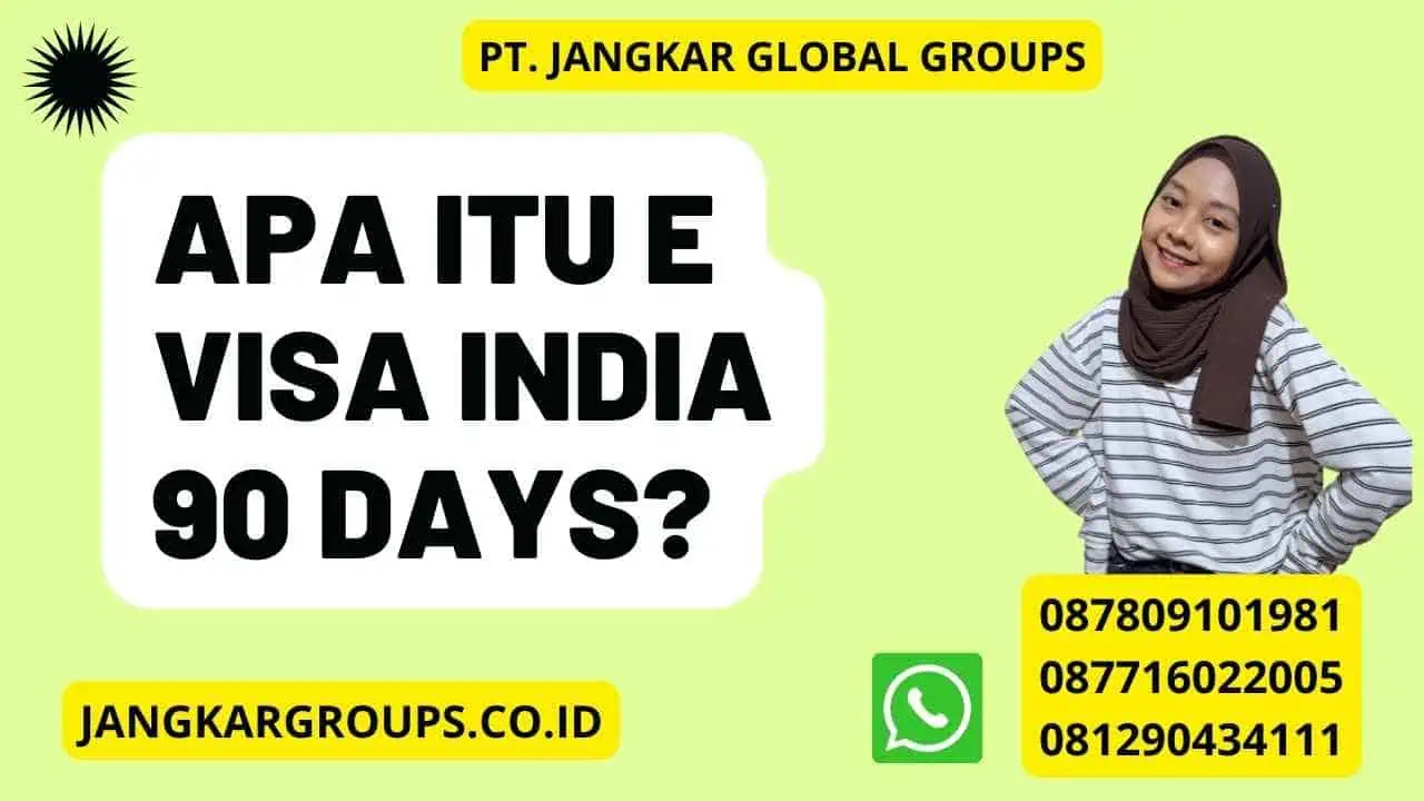 Apa itu E Visa India 90 Days?