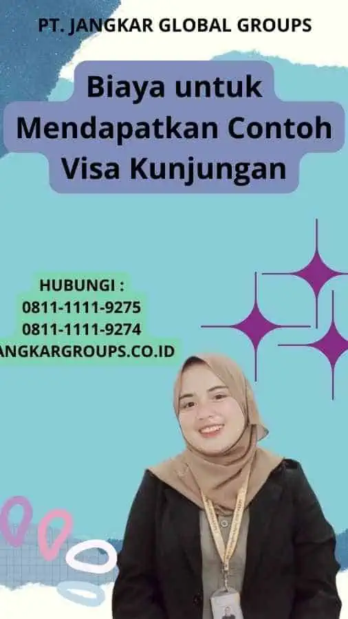 Biaya untuk Mendapatkan Contoh Visa Kunjungan