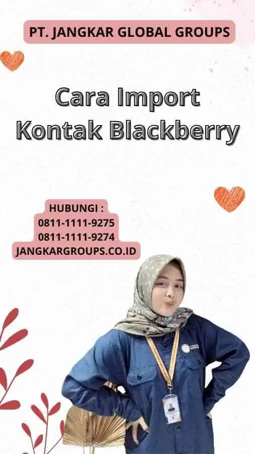 Cara Import Kontak Blackberry