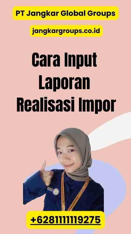 Cara Input Laporan Realisasi Impor