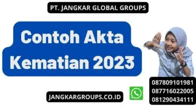 Contoh Akta Kematian 2023