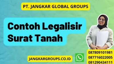 Contoh Legalisir Surat Tanah