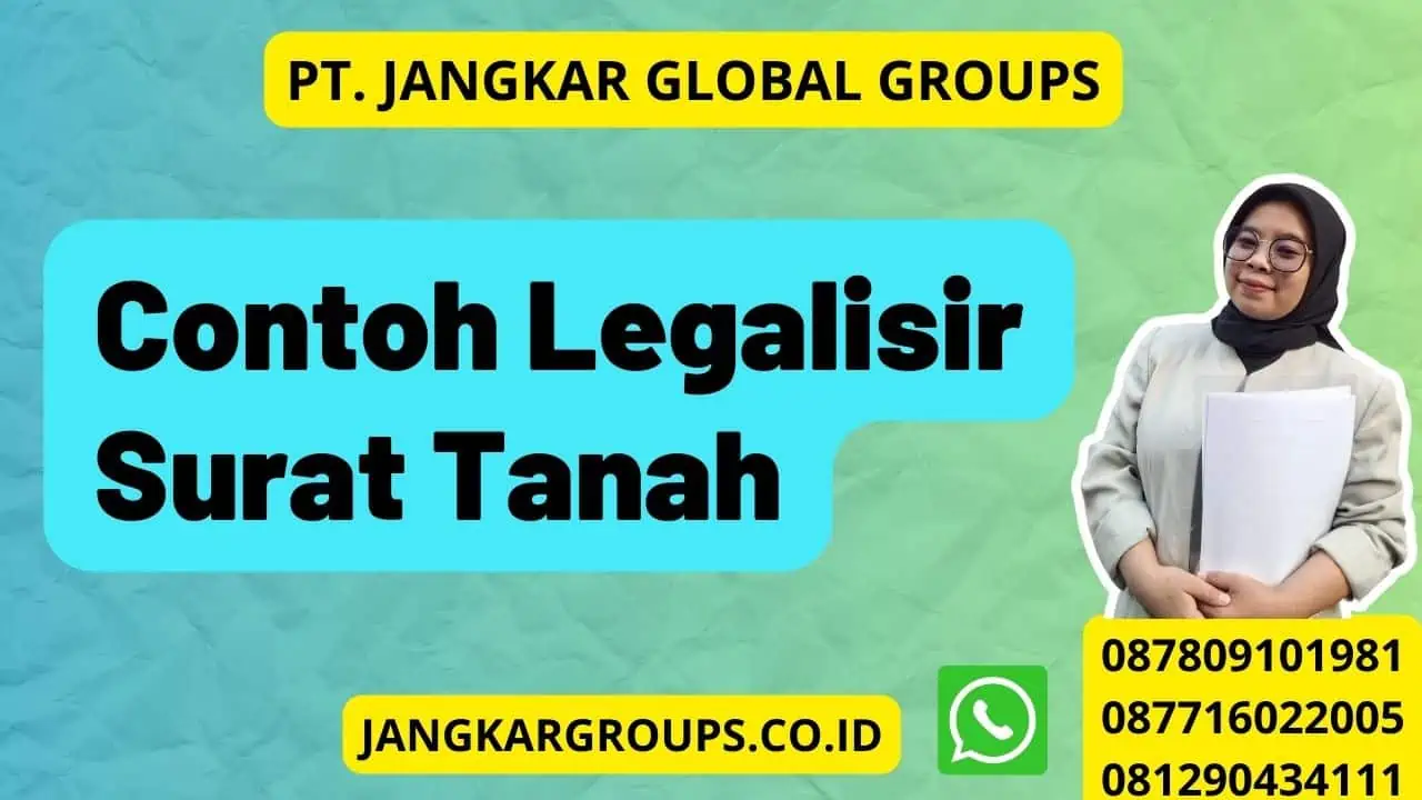 Contoh Legalisir Surat Tanah