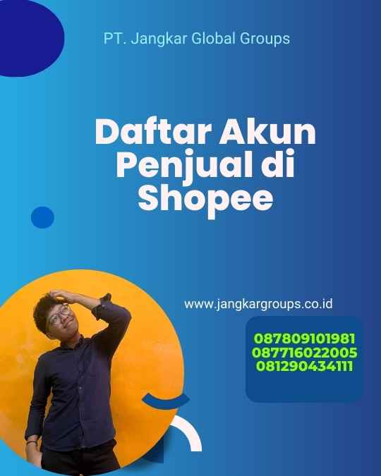 Daftar Akun Penjual di Shopee