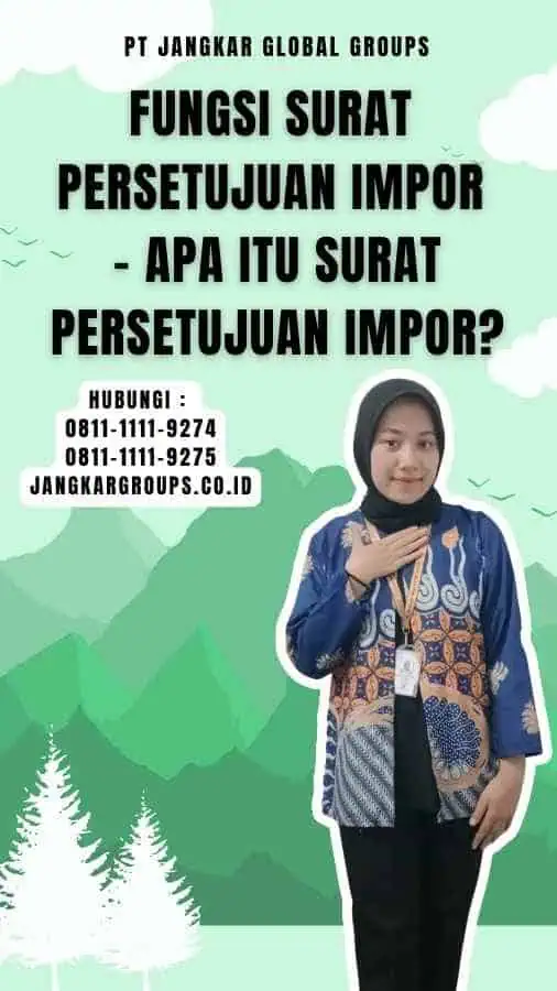 Fungsi Surat Persetujuan Impor - Apa Itu Surat Persetujuan Impor