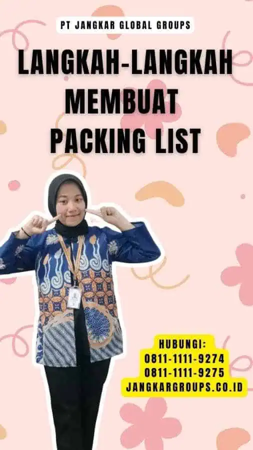 Langkah-Langkah Membuat Packing List