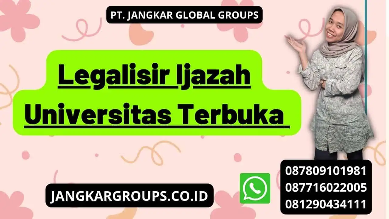 Legalisir Ijazah Universitas Terbuka