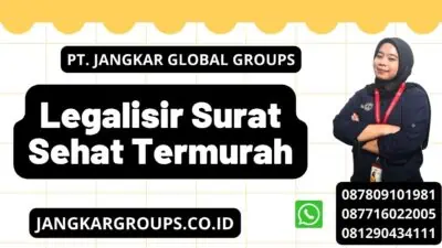 Legalisir Surat Sehat Termurah