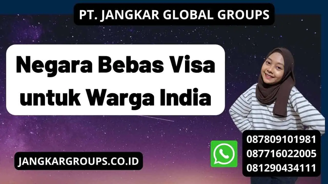 Negara Bebas Visa untuk Warga India