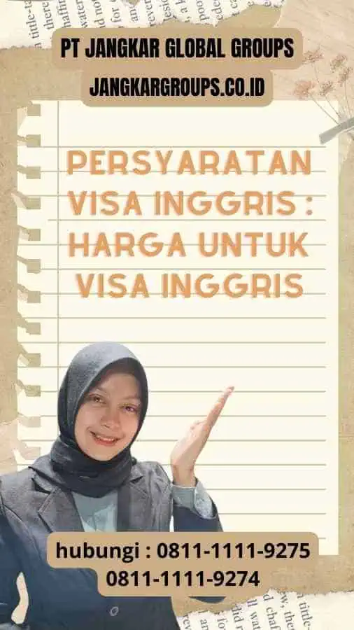 Persyaratan Visa Inggris : Harga untuk Visa Inggris