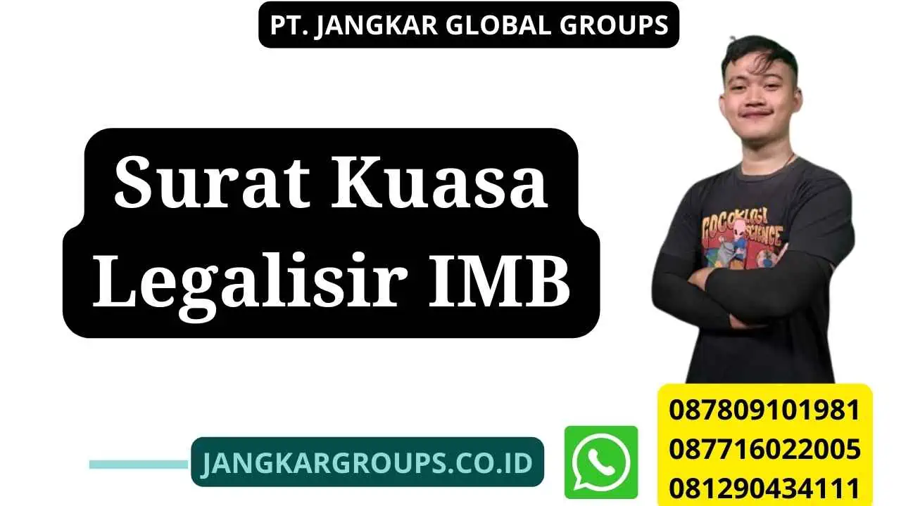 Surat Kuasa Legalisir IMB