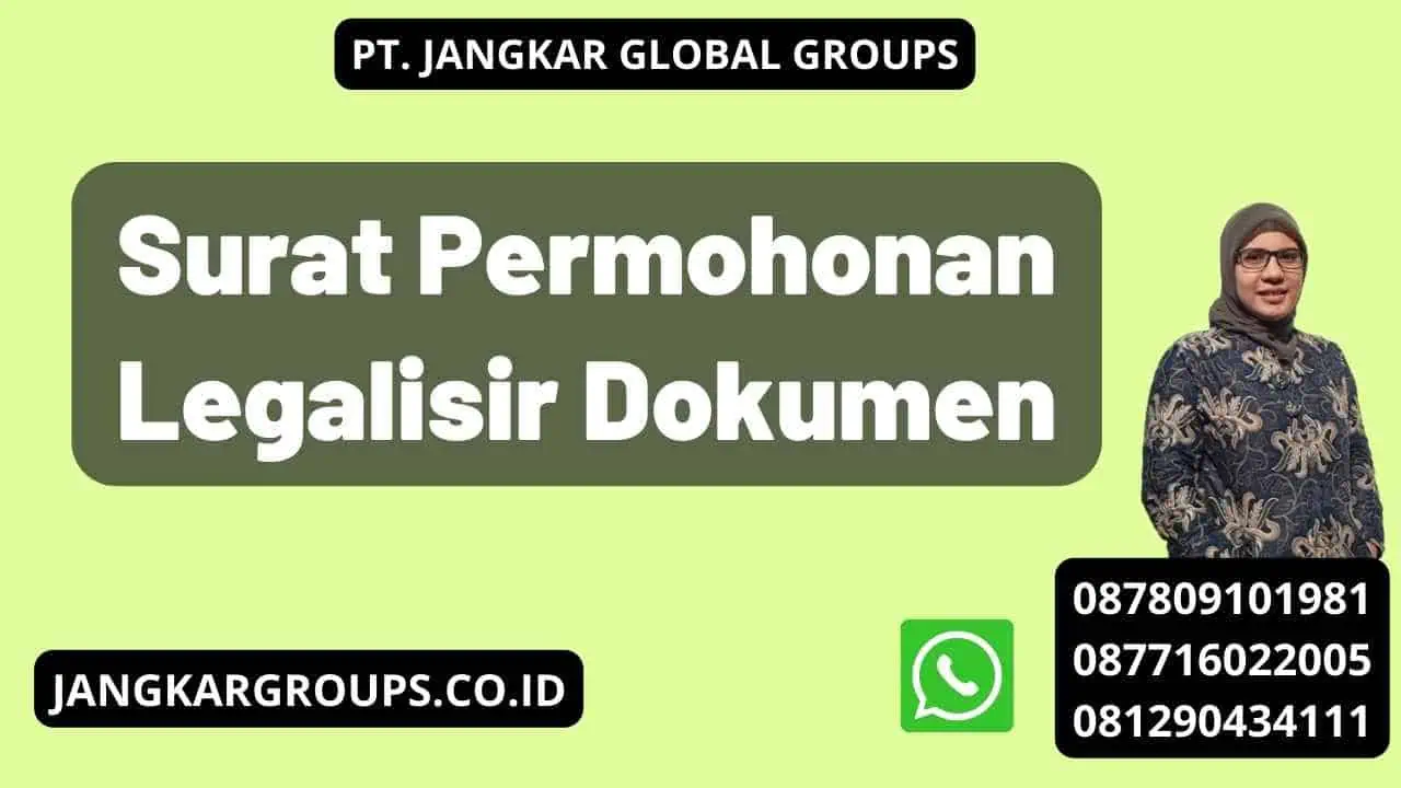 Surat Permohonan Legalisir Dokumen