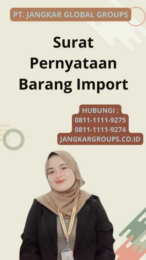 Surat Pernyataan Barang Import