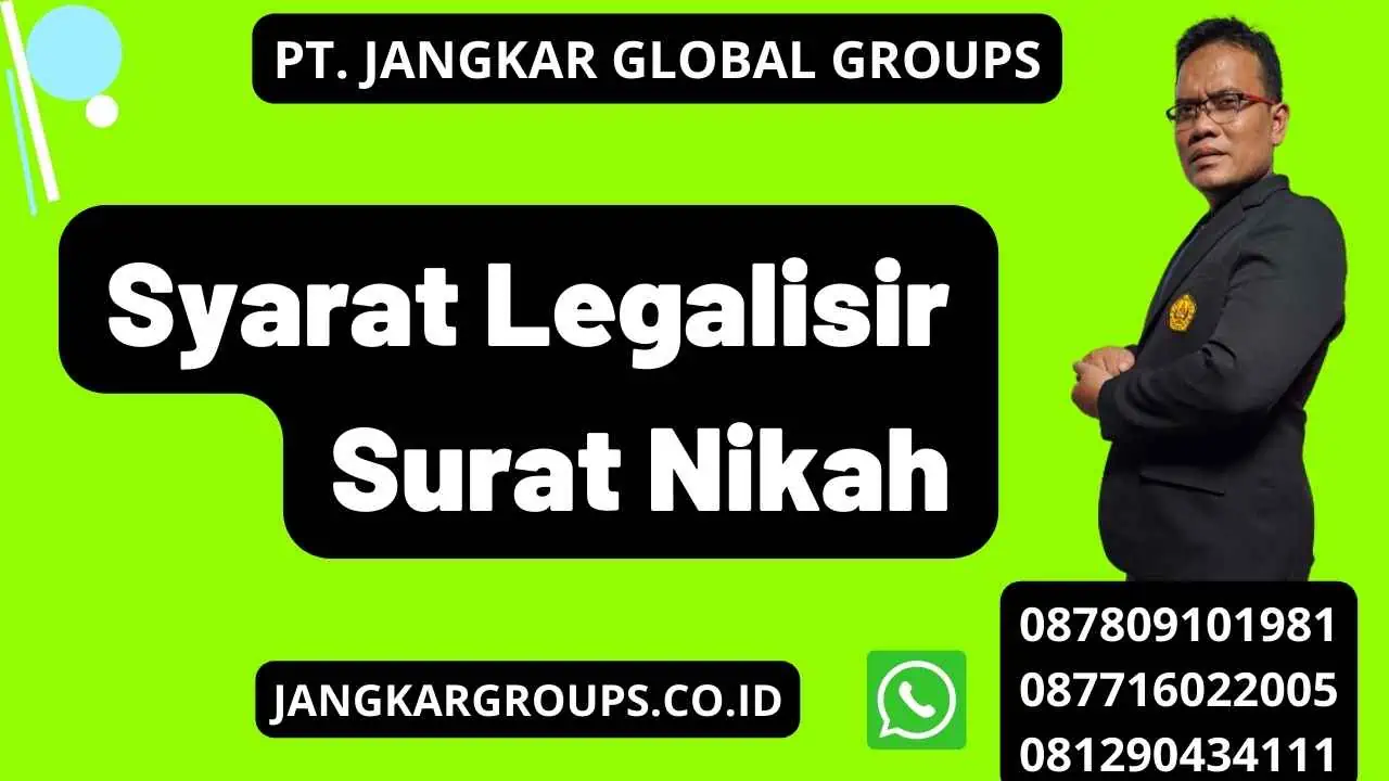 Syarat Legalisir Surat Nikah