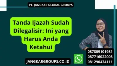 Tanda Ijazah Sudah Dilegalisir: Ini yang Harus Anda Ketahui