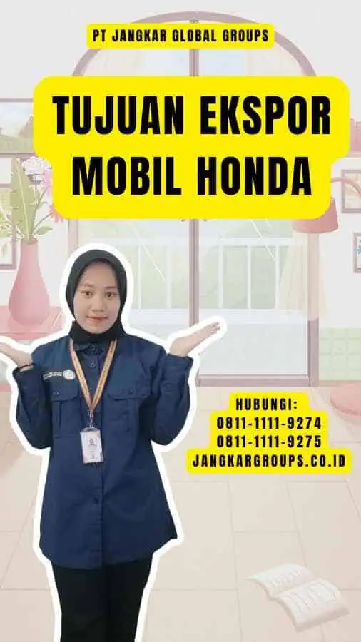 Tujuan Ekspor Mobil Honda