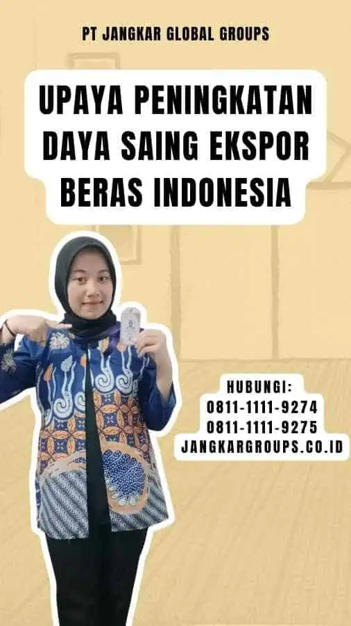 Upaya Peningkatan Daya Saing Ekspor Beras Indonesia