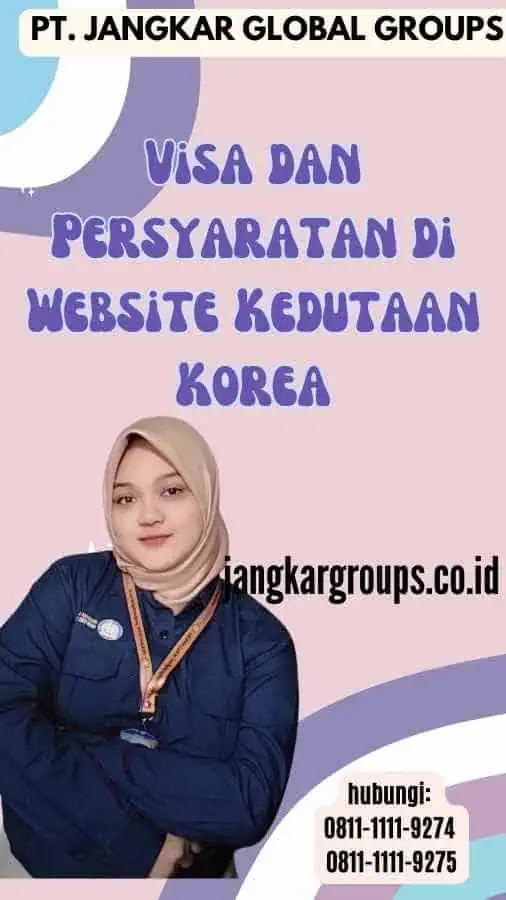 Visa dan Persyaratan di Website Kedutaan Korea