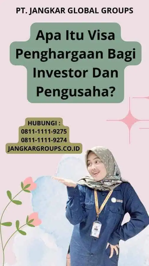 Apa Itu Visa Penghargaan Bagi Investor Dan Pengusaha?