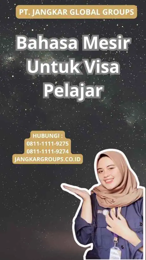 Bahasa Mesir Untuk Visa Pelajar