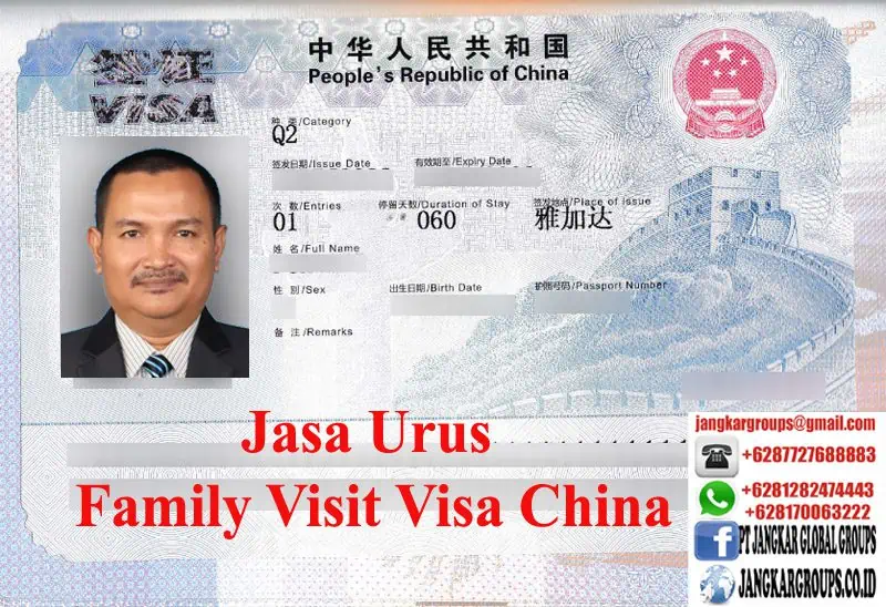 Contoh Visa China Kategori Q2