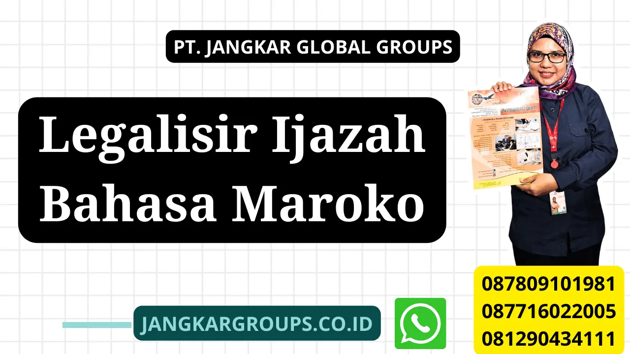 Legalisir Ijazah Bahasa Maroko