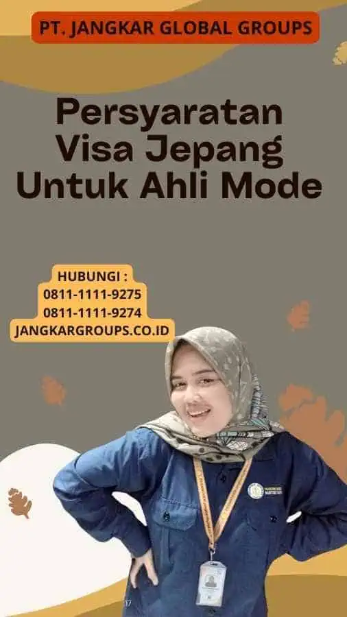 Persyaratan Visa Jepang Untuk Ahli Mode