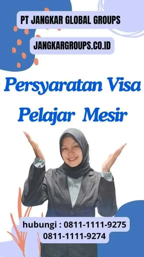 Persyaratan Visa Pelajar Mesir