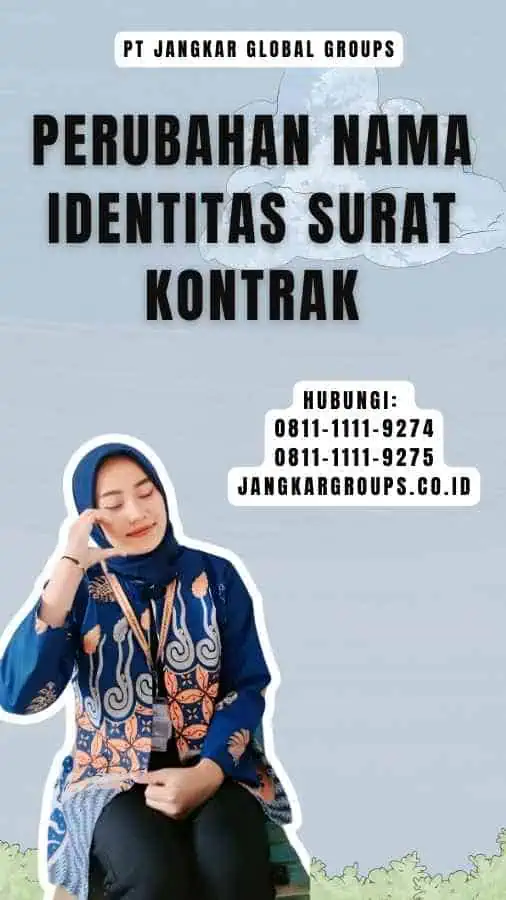 Perubahan Nama Identitas Surat Kontrak