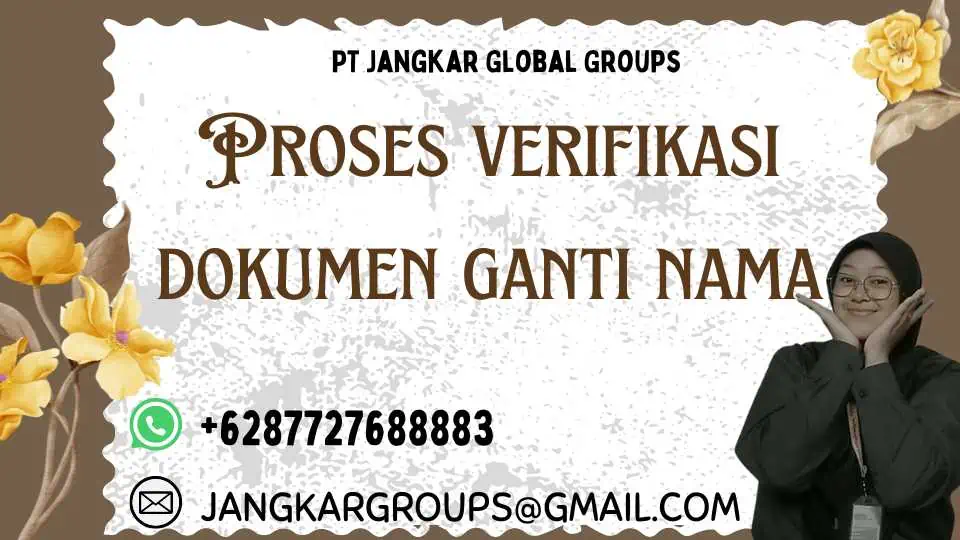 Proses verifikasi dokumen ganti nama