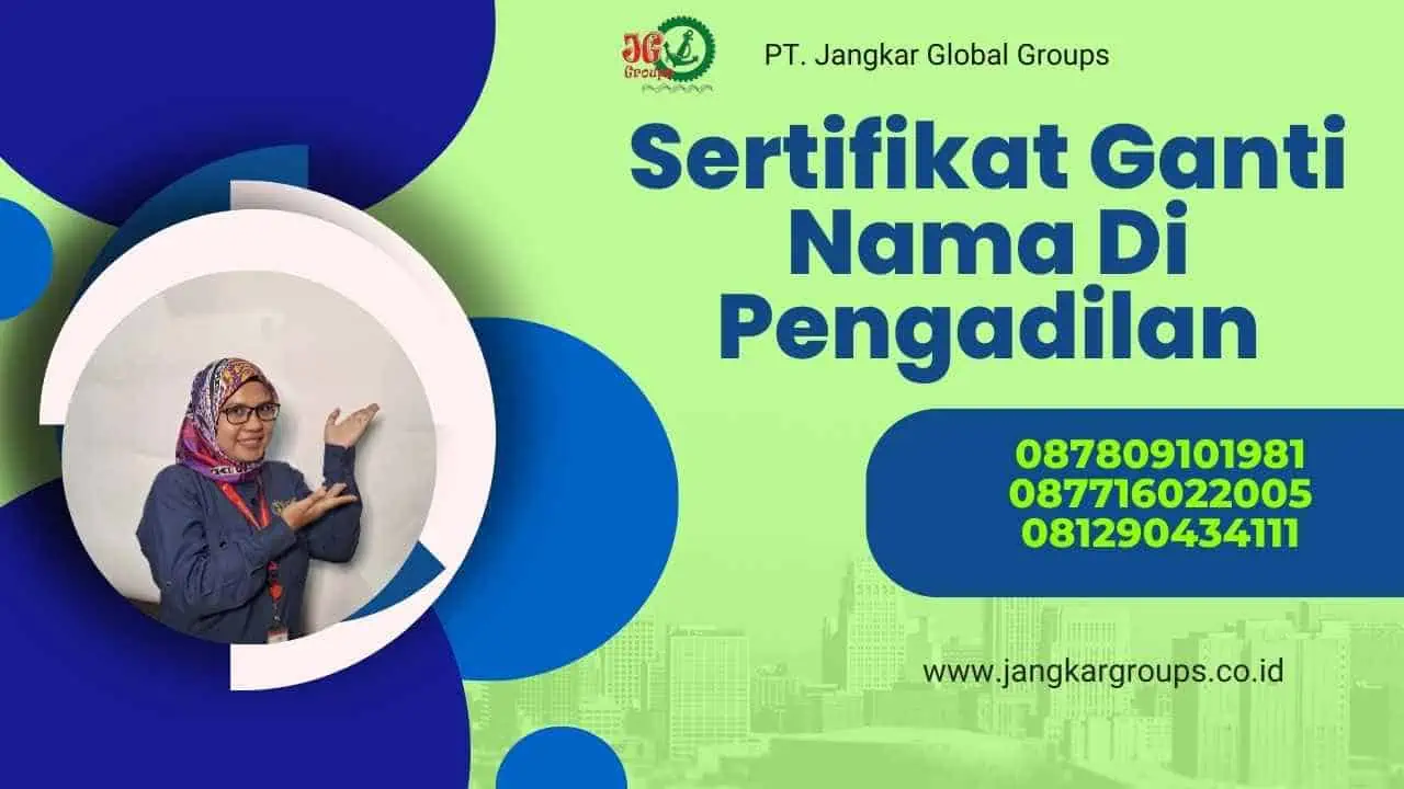 Sertifikat Ganti Nama Di Pengadilan