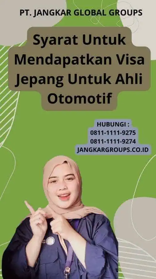 Syarat Untuk Mendapatkan Visa Jepang Untuk Ahli Otomotif