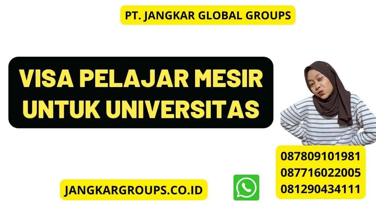 Visa Pelajar Mesir Untuk Universitas