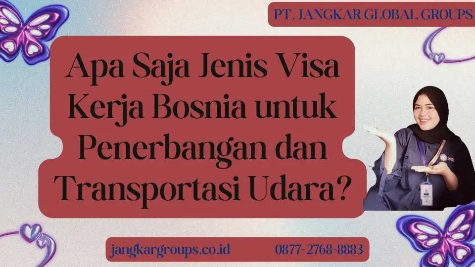 Apa Saja Jenis Visa Kerja Bosnia untuk Penerbangan dan Transportasi Udara