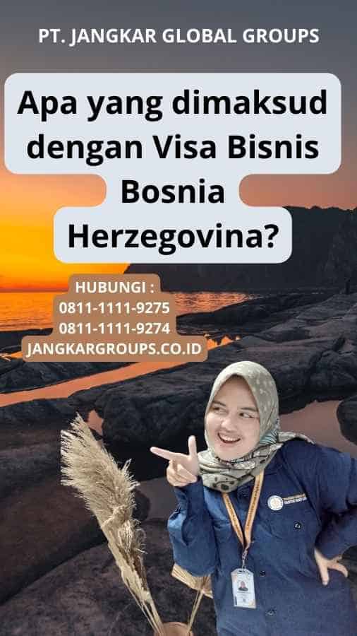 Apa yang dimaksud dengan Visa Bisnis Bosnia Herzegovina?