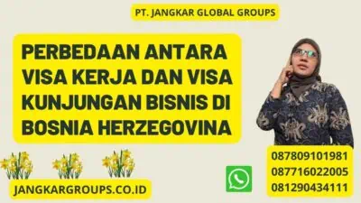 Perbedaan Antara Visa Kerja Dan Visa Kunjungan Bisnis Di Bosnia Herzegovina