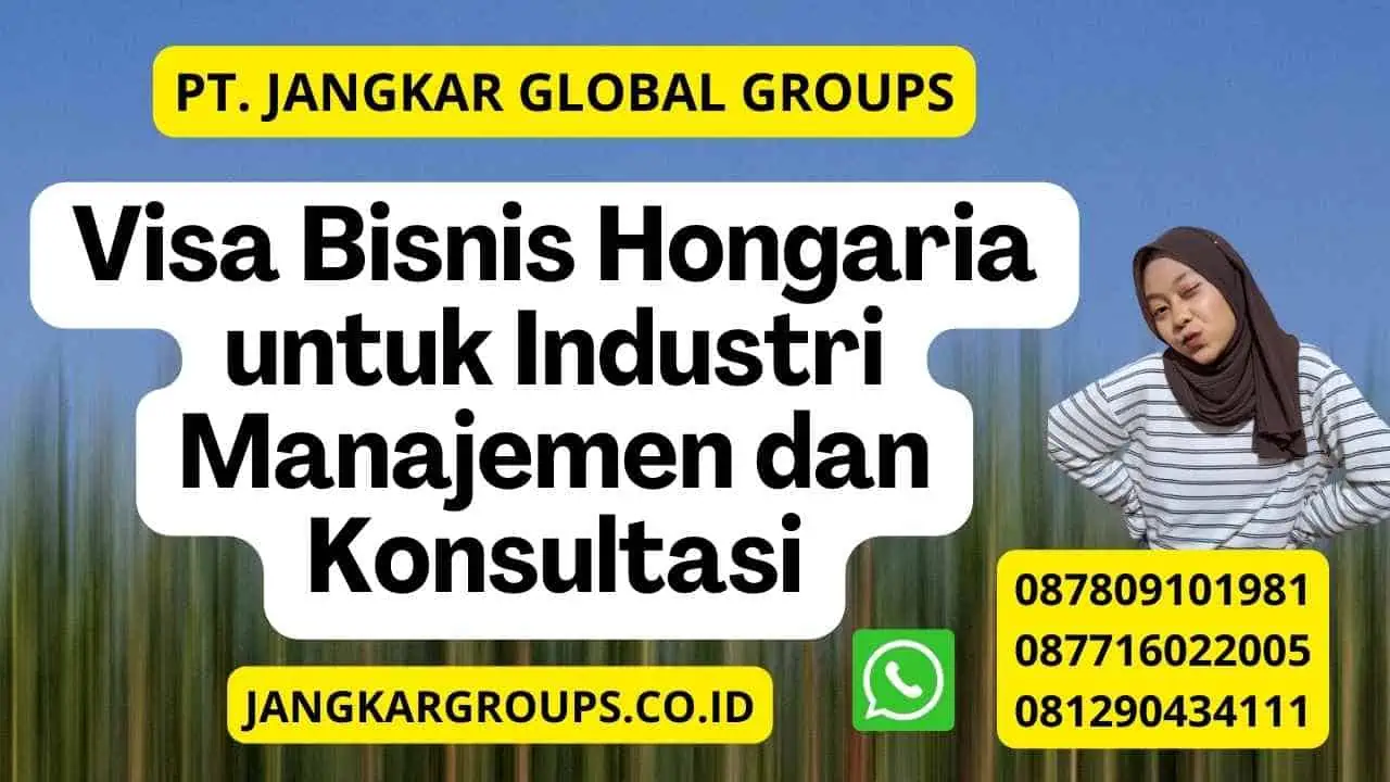 Visa Bisnis Hongaria untuk Industri Manajemen dan Konsultasi