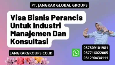 Visa Bisnis Perancis Untuk Industri Manajemen Dan Konsultasi