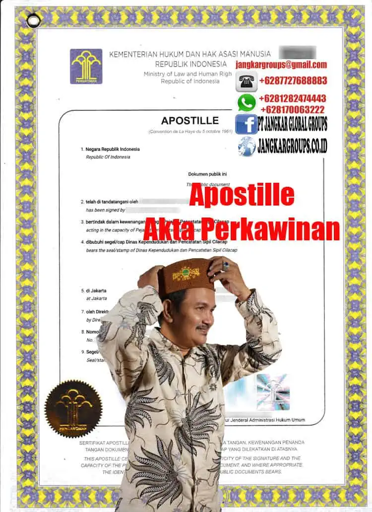 Apostille Akta Perkawinan China