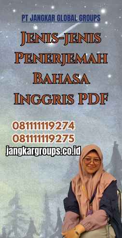 Jenis-jenis Penerjemah Bahasa Inggris PDF